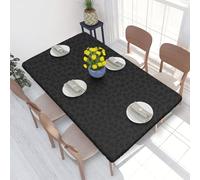WKSGDSG Fitted Tablecloths For 4 Foot Rectangular Table, Leopard Pattern Elastic Edged Table Cover, Waterproof Wipeable Table Cloth For Indoor Outdoor Kitchen Dinning Room Parties 122x76 Cm