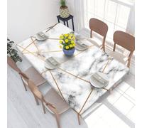 WKSGDSG Fitted Tablecloths For 4 Foot Rectangular Table, Marbling Texture Elastic Edged Table Cover, Waterproof Wipeable Table Cloth For Indoor Outdoor Kitchen Dinning Room Parties 122x76 Cm