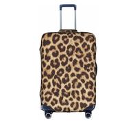 WKSGDSG Fun Leopard Print Luggage Cover Protective Washable Suitcase Cover Elastic Anti-Scratch Travel Suitcase Covers for Wheeled Suitcase Fits 29 to 32 Inch Luggage