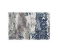 WKSGDSG Heat-Resistant Placemats Set Of 6, Thick Polyester Dining Table Mats 45x30cm, Non-Slip Placemat For Dinner Parties & Home Decor, Abstract Blue Place Mat For Kitchen, Party, Easy To Clean