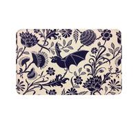 WKSGDSG Indoor Door Mat 80x49 Cm Bat Print Front Doormats Non-Slip Indoor Door Mats For Entryway Washable Absorbent Area Rug Soft Welcome Mats For Front Door Entrance Bathroom Inside