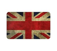 WKSGDSG Indoor Door Mat 80x49 Cm British Flag Front Doormats Non-Slip Indoor Door Mats For Entryway Washable Absorbent Area Rug Soft Welcome Mats For Front Door Entrance Bathroom Inside