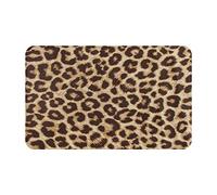 WKSGDSG Indoor Door Mat 80x49 Cm Fun Leopard Print Front Doormats Non-Slip Indoor Door Mats For Entryway Washable Absorbent Area Rug Soft Welcome Mats For Front Door Entrance Bathroom Inside