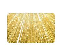 WKSGDSG Indoor Door Mat 80x49 Cm Gold Bling Non-Slip Absorbent Welcome Mat For Entrance
