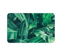 WKSGDSG Indoor Door Mat 80x49 Cm Tropical Banana Leaf Front Doormats Non-Slip Indoor Door Mats For Entryway Washable Absorbent Area Rug Soft Welcome Mats For Front Door Entrance Bathroom Inside