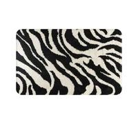 WKSGDSG Indoor Door Mat 80x49 Cm Zebra Animal Front Doormats Non-Slip Indoor Door Mats For Entryway Washable Absorbent Area Rug Soft Welcome Mats For Front Door Entrance Bathroom Inside