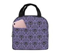 WKSGDSG Insulated Lunch Bags for Women & Men, Haunted Mansion Thermal Lunch Tote, Leakproof Lunch Box Cooler for Adults & Kids, Portable Meal Bag for Office Picnic Hiking Work College Outdoor