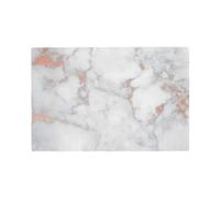 WKSGDSG Linen Placemats Set Of 4, White Marble Rose Gold Heat Resistant Place Mats Wipe Clean Washable Placemats For Dining Table Kitchen Table Party Table Mats, Double Layer 12x18 Inch