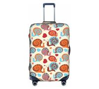 WKSGDSG Luggage Covers for Suitcase TSA Approved, Cute Snail Elastic Suitcase Cover Protector Fits 18-21 Inch Luggage, Anti Scratch Washable Travel Suitcase Cover for Adult & Kid