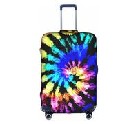 WKSGDSG Luggage Covers for Suitcase TSA Approved, Exotic Tribe Tie Dye Style Elastic Suitcase Cover Protector Fits 18-21 Inch Luggage, Anti Scratch Washable Travel Suitcase Cover for Adult & Kid