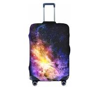 WKSGDSG Luggage Covers for Suitcase TSA Approved, Galaxy in The Universe Elastic Suitcase Cover Protector Fits 18-21 Inch Luggage, Anti Scratch Washable Travel Suitcase Cover for Adult & Kid