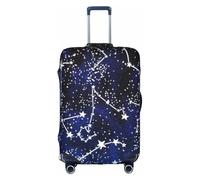 WKSGDSG Luggage Covers for Suitcase TSA Approved, Glow in The Dark Elastic Suitcase Cover Protector Fits 18-21 Inch Luggage, Anti Scratch Washable Travel Suitcase Cover for Adult & Kid