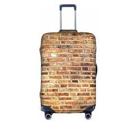WKSGDSG Luggage Covers for Suitcase TSA Approved, Industrial Brick Wall Elastic Suitcase Cover Protector Fits 18-21 Inch Luggage, Anti Scratch Washable Travel Suitcase Cover for Adult & Kid