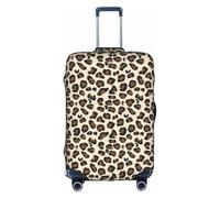 WKSGDSG Luggage Covers for Suitcase TSA Approved, Leopard Print Elastic Suitcase Cover Protector Fits 18-21 Inch Luggage, Anti Scratch Washable Travel Suitcase Cover for Adult & Kid