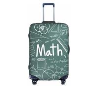WKSGDSG Luggage Covers for Suitcase TSA Approved, Math Lesson Word Elastic Suitcase Cover Protector Fits 18-21 Inch Luggage, Anti Scratch Washable Travel Suitcase Cover for Adult & Kid