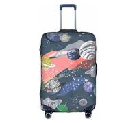 WKSGDSG Luggage Covers for Suitcase TSA Approved, Planet Elastic Suitcase Cover Protector Fits 18-21 Inch Luggage, Anti Scratch Washable Travel Suitcase Cover for Adult & Kid