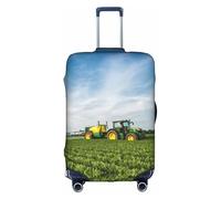 WKSGDSG Luggage Covers for Suitcase TSA Approved, Tractor Farm Elastic Suitcase Cover Protector Fits 18-21 Inch Luggage, Anti Scratch Washable Travel Suitcase Cover for Adult & Kid