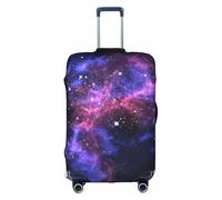 WKSGDSG Luggage Covers for Suitcase TSA Approved, Universe Galaxy Star Space Elastic Suitcase Cover Protector Fits 18-21 Inch Luggage, Anti Scratch Washable Travel Suitcase Cover for Adult & Kid