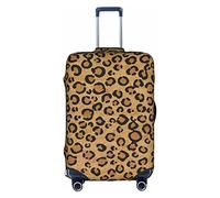 WKSGDSG Luggage Covers for Suitcase TSA Approved, Wild Leopard Animal Elastic Suitcase Cover Protector Fits 18-21 Inch Luggage, Anti Scratch Washable Travel Suitcase Cover for Adult & Kid