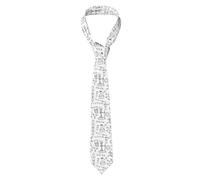 WKSGDSG Men'S Slim Skinny Tie, Chemistry Print Fashion Necktie For Suits, Wrinkle-Free Polyester Necktie For Business Wedding Office Party Accessories, Father'S Day/Christmas Gifts For Him