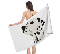 WKSGDSG Microfiber Beach Towels For Adults & Kids, Dalmatian Bath Towels, Oversized Sand Free Towel for women, Absorbent Quick Dry Beach Towels For Travel Swimming Camping Yoga Gym Sports, 130x80cm