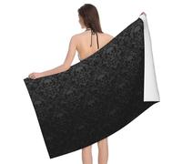 WKSGDSG Microfiber Beach Towels For Adults & Kids, Gothic Wallpaper Skull Bath Towels Oversized Sand Free Beach Towel, Absorbent Quick Dry Beach Towels For Travel Swimming Pool Camping Yoga Gym Sports