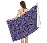 WKSGDSG Microfiber Beach Towels For Adults & Kids, Haunted Mansion Bath Towels, Oversized Sand Free Towel for women, Absorbent Quick Dry Beach Towels For Travel Swimming Camping Yoga Sports, 130x80cm