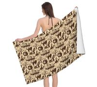 WKSGDSG Microfiber Beach Towels For Adults & Kids, Witch Hat Bath Towels, Oversized Sand Free Towel for women, Absorbent Quick Dry Beach Towels For Travel Swimming Camping Yoga Gym Sports, 130x80cm