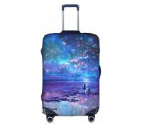 WKSGDSG Northern Lights Luggage Cover Protective Washable Suitcase Cover Elastic Anti-Scratch Travel Suitcase Covers for Wheeled Suitcase Fits 29 to 32 Inch Luggage