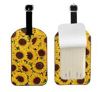 WKSGDSG Personalized Leather Luggage Tag with Privacy Flap for Travel, 1pcs