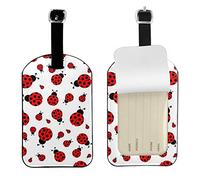 WKSGDSG Personalized Leather Luggage Tag with Privacy Flap for Travel, 1pcs