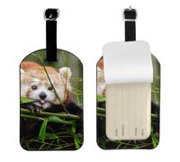 WKSGDSG Personalized Leather Luggage Tag with Privacy Flap for Travel, 1pcs