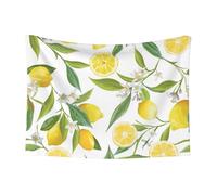 WKSGDSG Personalized Pet Blankets For Small Dogs & Cats 100x70 Cm, Fresh Tropical Lemons Waterproof Pet Blanket For Couch Washable Soft Plush Reversible Protector Pet Throw Blanket For Sofa Bed Car
