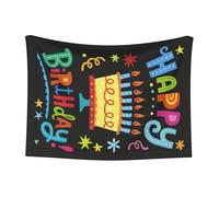 WKSGDSG Personalized Pet Blankets For Small Dogs & Cats 100x70 Cm, Happy Birthday Big Cake Waterproof Pet Blanket For Couch Washable Soft Plush Reversible Protector Pet Throw Blanket For Sofa Bed Car