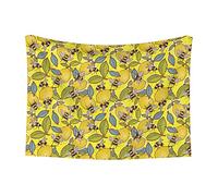 WKSGDSG Personalized Pet Blankets For Small Dogs & Cats 100x70 Cm, Yellow Lemon Bee Waterproof Pet Blanket For Couch Washable Soft Plush Reversible Protector Pet Throw Blanket For Sofa Bed Car