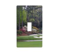 WKSGDSG Single Toggle Switch Cover Plate, Golf Course, Decorative Wall Plate for Light Switches, Standard Switchplate, 1-Gang Switch Electrical Cover Plates, Decor Outlet Covers for Home & Office