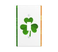 WKSGDSG Single Toggle Switch Cover Plate, Irish Flag, Decorative Wall Plate for Light Switches, Standard Switchplate, 1-Gang Switch Electrical Cover Plates, Decor Outlet Covers for Home & Office