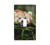 WKSGDSG Single Toggle Switch Cover Plate, Little Red Panda, Decorative Wall Plate For Light Switches, Standard Switchplate, 1-Gang Switch Electrical Cover Plates, Decor Outlet Covers For Home & Office