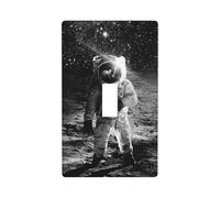 WKSGDSG Single Toggle Switch Cover Plate, Lunar Astronaut, Decorative Wall Plate for Light Switches, Standard Switchplate, 1-Gang Switch Electrical Cover Plates, Decor Outlet Covers for Home & Office