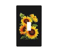 WKSGDSG Single Toggle Switch Cover Plate, Summer Sunflower, Decorative Wall Plate For Light Switches, Standard Switchplate, 1-Gang Switch Electrical Cover Plates, Decor Outlet Covers For Home & Office