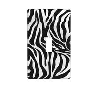 WKSGDSG Single Toggle Switch Cover Plate, Zebra Print, Decorative Wall Plate for Light Switches, Standard Switchplate, 1-Gang Switch Electrical Cover Plates, Decor Outlet Covers for Home & Office