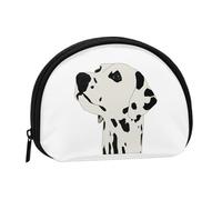WKSGDSG Small Coin Purse with Zipper, Dalmatian Mini Wallet Coin Pouch, Portable Change Purse for Women Girls, Fashion Ladies Canvas Coin Bag with Keychain Credit Card Id Storage Bag