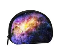 WKSGDSG Small Coin Purse with Zipper, Galaxy in The Universe Mini Wallet Coin Pouch, Portable Change Purse for Women Girls, Fashion Ladies Canvas Coin Bag with Keychain Credit Card Id Storage Bag