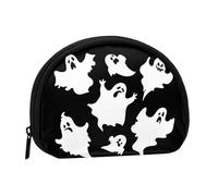 WKSGDSG Small Coin Purse with Zipper, Halloween Goth Mini Wallet Coin Pouch, Portable Change Purse for Women Girls, Fashion Ladies Canvas Coin Bag with Keychain Credit Card Id Storage Bag