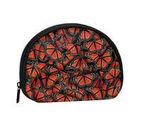 WKSGDSG Small Coin Purse with Zipper, Monarch Butterflies Mini Wallet Coin Pouch, Portable Change Purse for Women Girls, Fashion Ladies Canvas Coin Bag with Keychain Credit Card Id Storage Bag