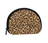 WKSGDSG Small Coin Purse with Zipper, Wild Leopard Animal Mini Wallet Coin Pouch, Portable Change Purse for Women Girls, Fashion Ladies Canvas Coin Bag with Keychain Credit Card Id Storage Bag