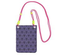 WKSGDSG Small Crossbody Phone Bag for Women Men, Haunted Mansion Sling Crossbody Pouch, Water Resistant Shoulder Bag for Workout Travel Sports Gym Commute, Mobile Phone Bags, Adjustable red Strap