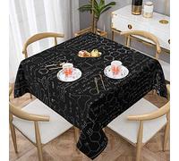 WKSGDSG Square Tablecloths 137x137cm, Science Chemistry, Coffee Table Cloths Wipeable Washable Tablecloth Farmhouse Soft Polyester Table Covers For Party Kitchen Outdoor Indoor Banquet Decor