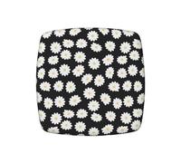 WKSGDSG Stretch Square Chair Cushion Covers 4 piece set, Flowers Elastic Slipcovers, Pet-Proof & Washable Protectors Chair seat cover for Weddings, Home, Hotels (Fits 35-48cm Chairs)