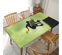 WKSGDSG Stretch Table Cover For 5ft Dining Table, Fitted Table Protector